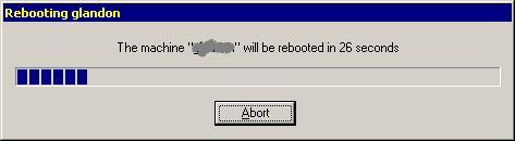 reboot pending ...