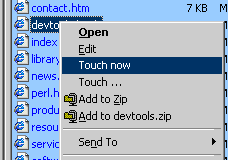 Synesis Software File Touch Shell Extension Menu Entries